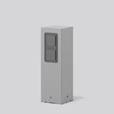 RZB Steckdosensäule Metall si 2Steckd BOCARO 983009.004 376x120x120mm IP44