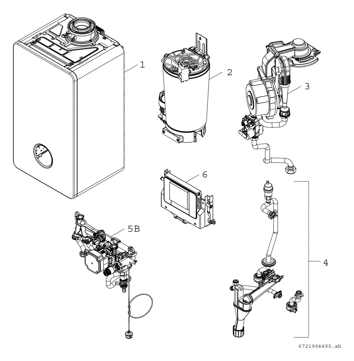 Bosch Gas-Brennwertgerät, wandhängend GC5800iW 14 P 23, mit Touch-Bedienfeld | 7736902114