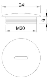 BETTERMANN Verschlussschraube M20 PS lgr 108 M20 PS unbeh hfr schlagf