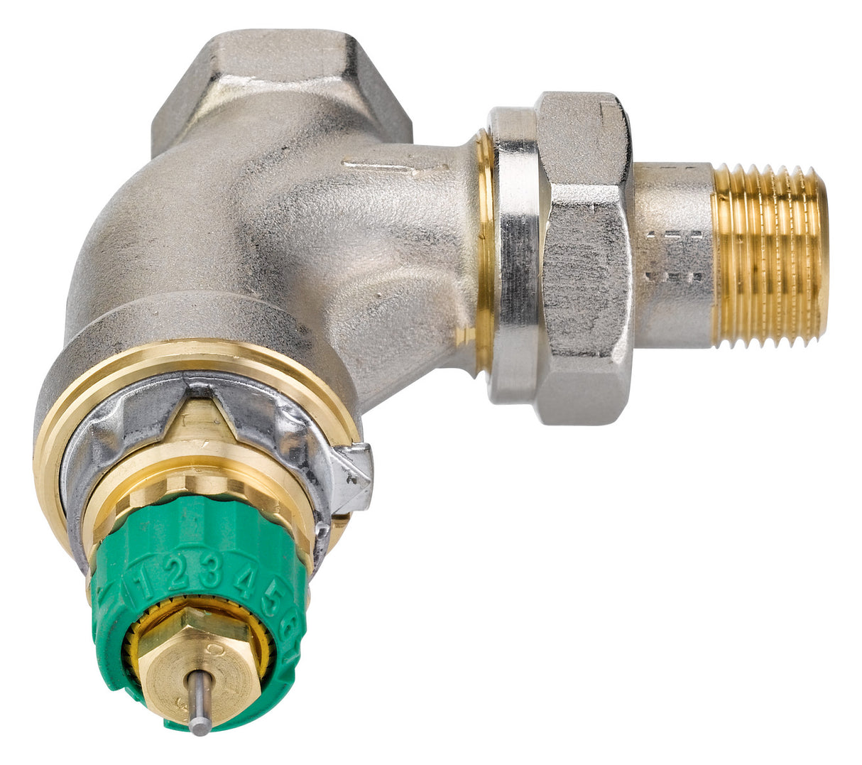 Dynamic Valve RA-DV 10 druckunabhängig, R 3/8, Eck, vernickelt