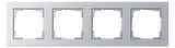 GIRA Rahmen 4f alu lack Kst f.GEB-K E2 021425