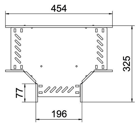 BETTERMANN T-Stück Kabelrinne ST vz RT 620 FS 60x200mm int.Verb horizontal