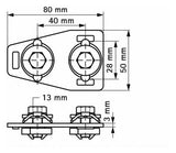 Walraven T-Verbinder RapidRail ev 50x80x20 - für RapidRail | 6584090