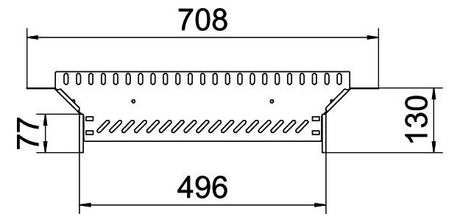 BETTERMANN Anbau-Abzweigstück ST vz RAA 650 FS 60x500mm int.Verb