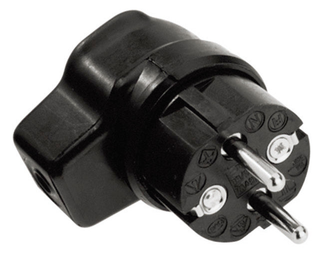 BACHMANN Winkelstecker Gummi IP44 rechtw 919.171 sw Schraubkl