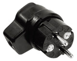 BACHMANN Winkelstecker Gummi IP44 rechtw 919.171 sw Schraubkl