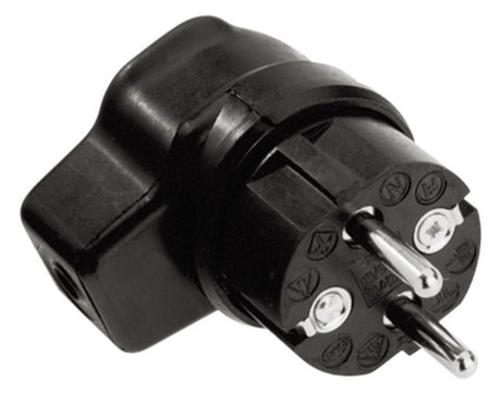 BACHMANN Winkelstecker Gummi IP44 rechtw 919.171 sw Schraubkl