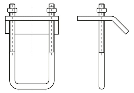 WALRAVEN Trägerklammer Strut feuerverz. f. Flansch bis 17,5 - für 41 x 21/41/21D