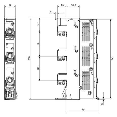 SIEMENS D0-Lasttrennschalter D02 3p 400V 5SG7234-2 63A
