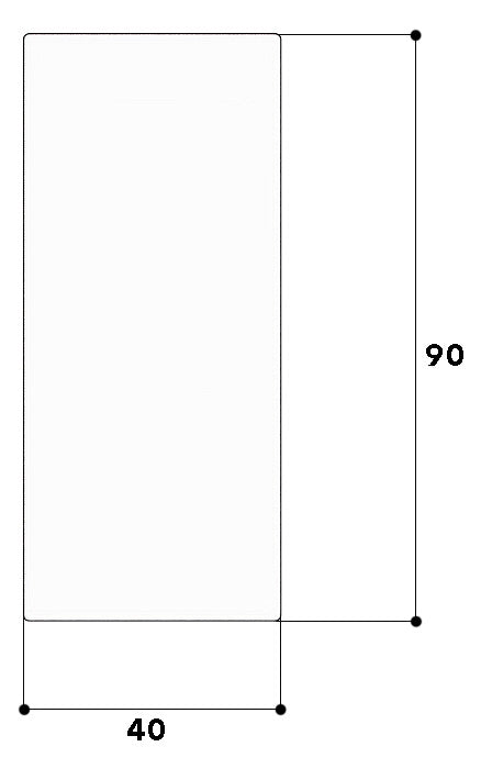 GGK Endstück LF-K 90x40mm li/re Kst aws LFG 40x90-ES RAL9010 unbeh