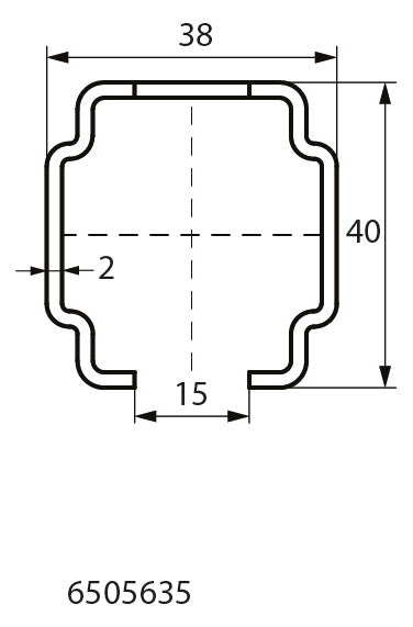 Walraven Montageschiene RapidRail 38x40 6m C-Profil sendzimirverz. 38x40 2mm | 6505635