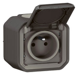 LEGRAND Steckdose 1f anth mt AP m.BS Legrand 069791L Schutzk IP55