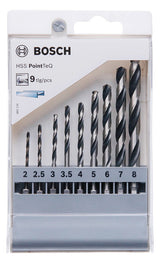 BOSCH-EW Bohrerset 9tlg Bohrer 9xHSS 2607002826