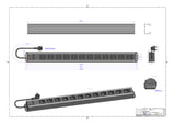 BACHMANN Steckdosenleiste 12f gr 2m 90° 300.002 IP20 1,5qmm