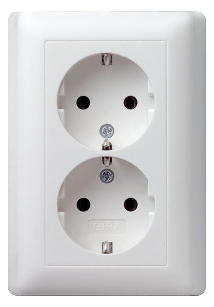 GIRA Steckdose 2f rws mt UP IP20 Standard 55 078004