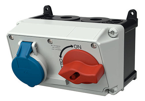 MENNEKES CEE-Schaltersteckdose 3p 16A 6h 7603 230V/bl IP44 Kst gemischt