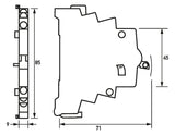 DOEPKE Hilfsschalter 1S 1Ö 10A 230V DHi 4 Leitungsschutzschalt 0,5TE