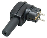 KOPP Schutzkontaktstecker 16A 250V Gummi 178216054 IP44 sw abgew