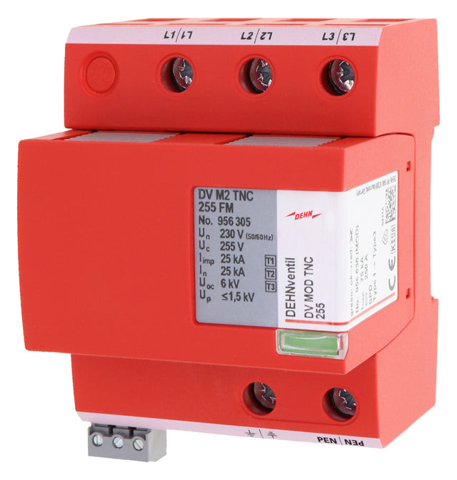 DEHN SE Kombi-Ableiter TS35 3p 400VAC DV M2 TNC 255 FM 1,5kV Fernsign 4TE