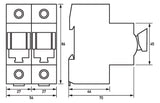 DOEPKE D0-Lasttrennschalter D02 2p 400V Tytan II D0-63-2 63A