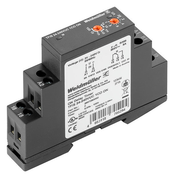 WEIDMÜLLER Zeitrelais 20,4-268V/AC TFIS 24-240VUC 1CO ON 0.5s-100h