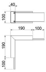 BETTERMANN Inneneck LF-K ST 100x40mm hfr PLM IC 0410 FS UT/OT vz