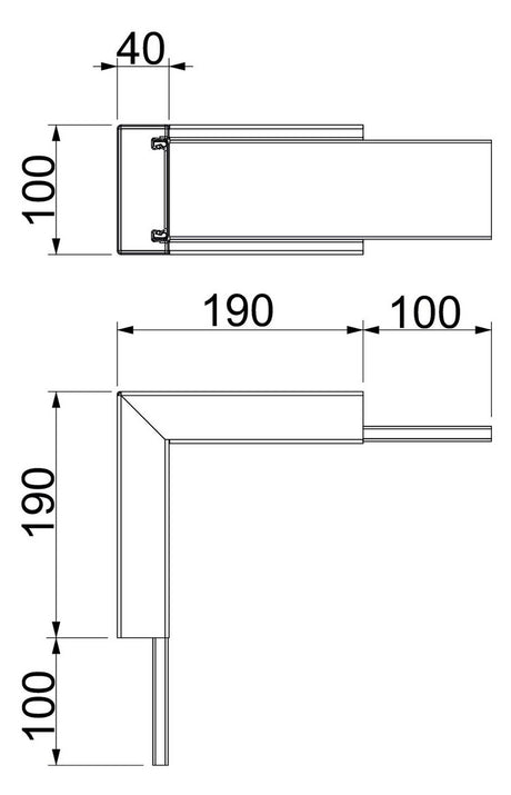 BETTERMANN Inneneck LF-K ST 100x40mm hfr PLM IC 0410 FS UT/OT vz