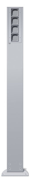 GIRA Steckdosensäule Metall alu 4dos Gira Energiesäule 135426 1400x142x75mm