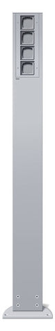 GIRA Steckdosensäule Metall alu 4dos Gira Energiesäule 135426 1400x142x75mm