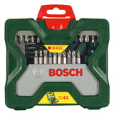 BOSCH-EW Werkzeugkoffer 43tlg Bohrer 2607019613 4xNuss 8xHolzbohr 8xHSS