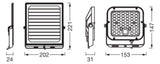 LEDVANCE LED-Anbaustrahler 10W Konv 1LED Endura Flood Split Solar Sensor 10W sw