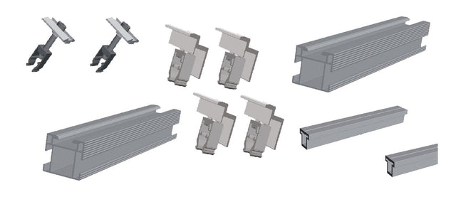 Sonnenkraft SK-AluFix 0 für 7x PV - silber | 4224