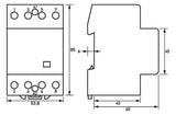 DOEPKE Installationsschütz 40A 230V/AC HS 3-230AC/40-04 440V/AC 4Ö 6000W/AGL