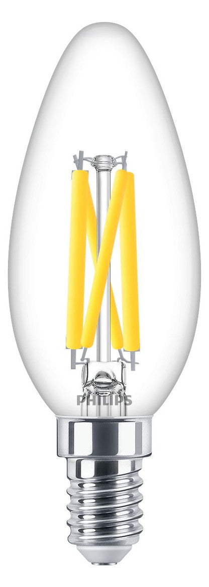 PHILIPS-LM LED-Kerzenlampe FM E14 B35 ws MAS LEDCandleDT3.4-40W E14 927 B35C 3,4W