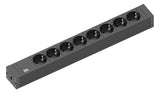 BACHMANN Steckdosenleiste 8f sw 2m 45° 420.0019 IP20 1,5qmm