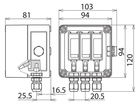 DEHN SE Überspannungsableiter 1000VDC DCU YPV SCI 1000 1M DCNetzform- 4kV