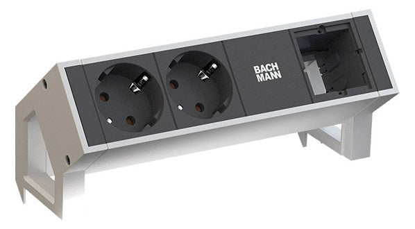 BACHMANN Steckdosenleiste 1/1f sw 0,2m 902.203 35° IP20 1,5qmm
