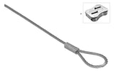WALRAVEN Drahtseil-Schlaufe DobyGrip ev 1 m x 2 mm - inkl. Schloss