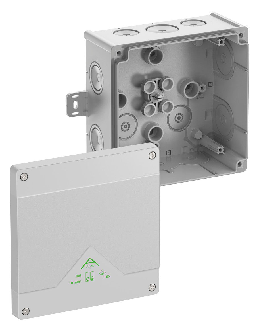 SPELSBERG Abzweigkasten 152x152mm Kst gr Abox 100 AB-L IP66 IK07 hfr