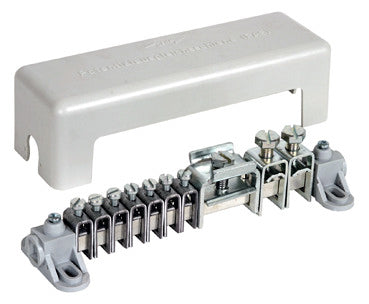 DEHN SE Potentialausgleichschiene 2ltg PAS AH RK 7X25 2X8.10 1XFL40 Ms m.Haube