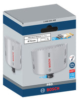 BOSCH-EW Lochsäge  76mm T44mm Sechskant LOCHSÄGE f.Gips Holz