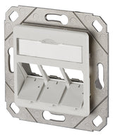 METZ CONNECT Multifunktionsdose UP 3slot 1309161102-E Kanaleinb ws RAL9010