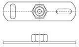 WALRAVEN Grundplatte ev IG M10 L: 145 4-fach widerstandsgeschw. Mutter
