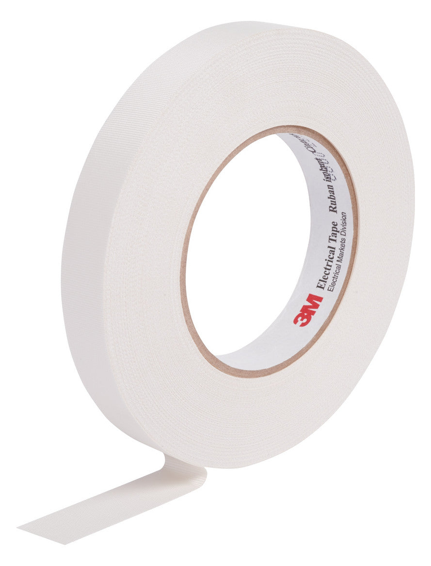 3M/SCOTCH Isolierband GF-Gew 12mm 20m ws UV-best 130°C SCOTCH27-12X20