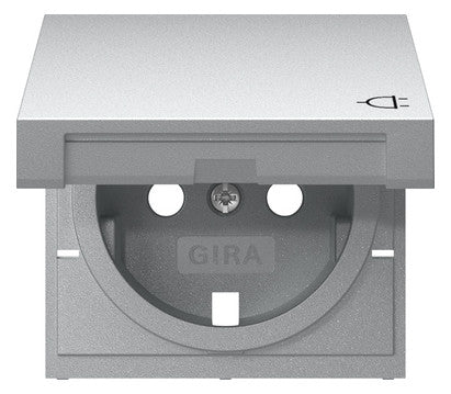 GIRA Abdeckung alu Ersatzteil System 55 492226