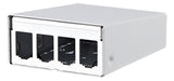 METZ CONNECT Modulträger Wandmont 4Ports 130861-0402-E Schirm RAL9010
