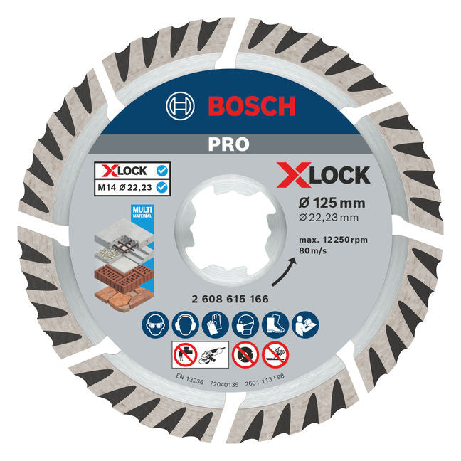 BOSCH-EW Diamant-Trennscheibe 125x10mm 2608615166 f.Backstein f.Beton Kst