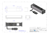 BACHMANN Steckdosenleiste 2/1f sw 0,1m CONI 912.003 35° IP20 1,5qmm