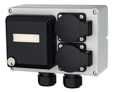 MENNEKES Steckdosen-Kombi Kst gr IP44 25705 2Steckd