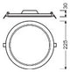 LEDVANCE LED-Einbaustrahler 18W Konv ws SLIM DL  DN 210 18 W 6500 K WT 1LED ws